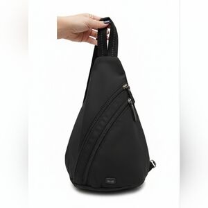 The Sak Black Sling Bag Nylon Backpack